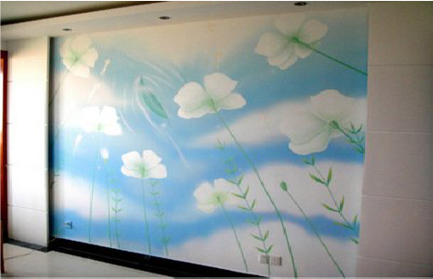 宜章画墙绘怎么画好白云的蓬松感？