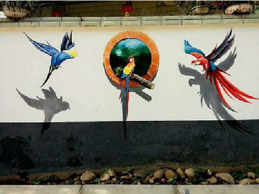 宜章视觉错位-3D墙绘设计