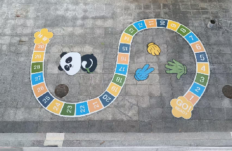 宜章地面游戏彩绘