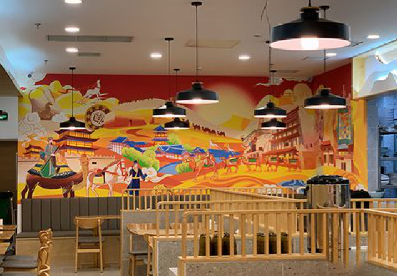 宜章商业空间彩绘介绍。