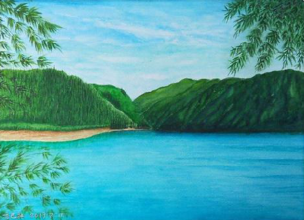 宜章在墙绘中，如何绘画绿水青山？